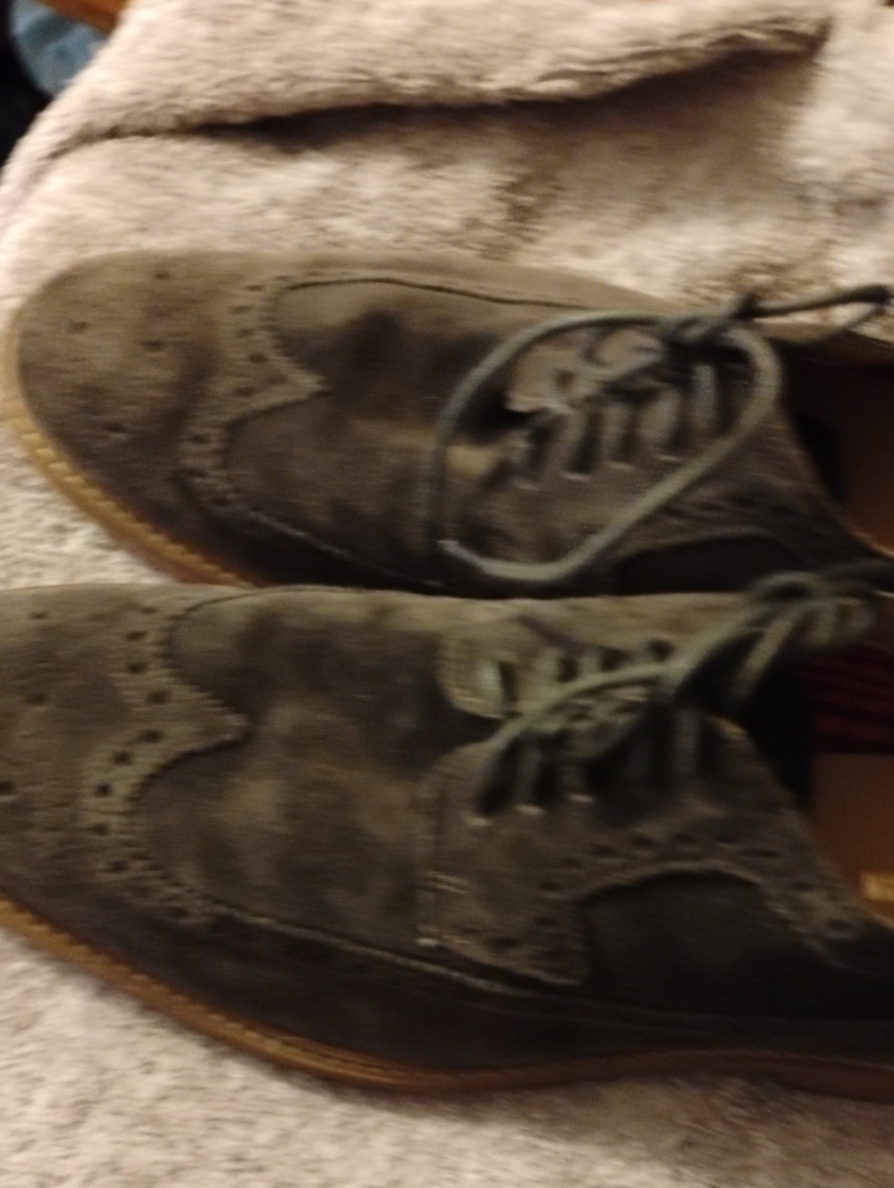 Ben Sherman Brown Suede Wingtip Derbys